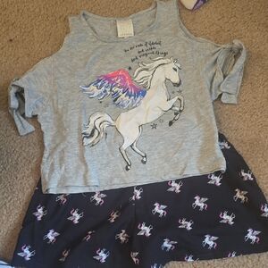 Self Esteem Gray and Blue Short Sleeve Tee